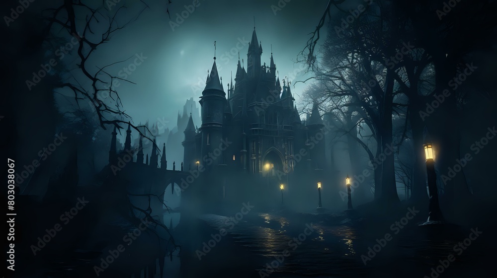Dark Medieval Tower: Exploring the Haunted Fantasy of an Old Castle