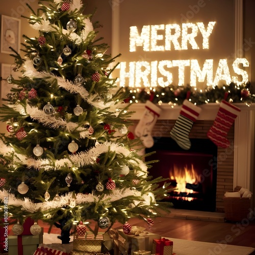 christmas tree and gifts