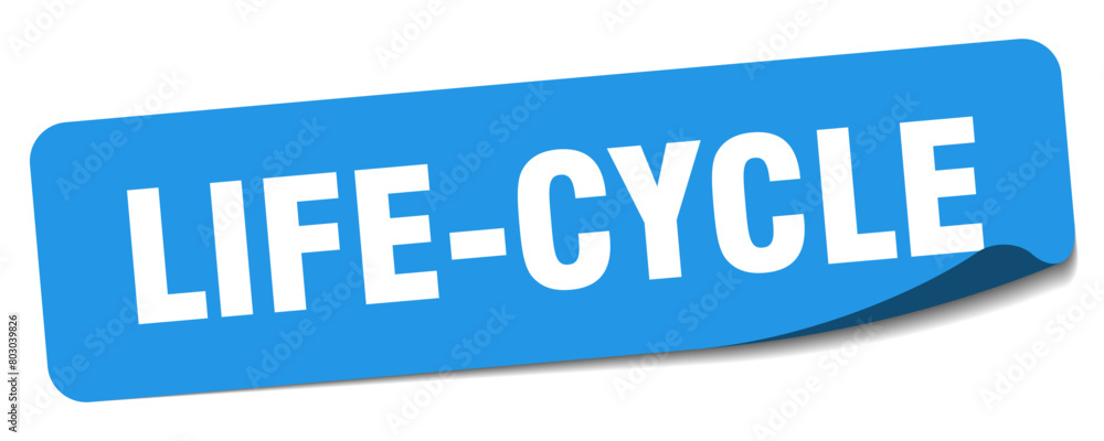 life-cycle sticker. life-cycle label life-cycle sticker. life-cycle label