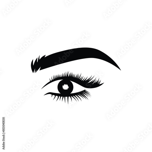 eyelashes icon vektor