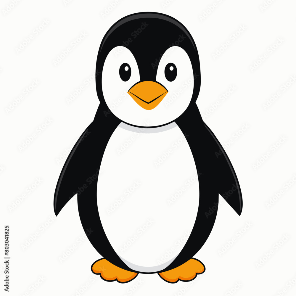 Fototapeta premium Penguin vector art illustration (35)