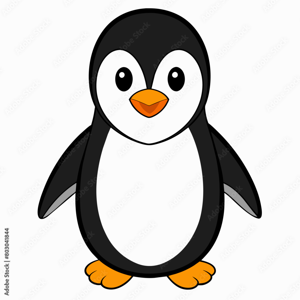 Obraz premium Penguin vector art illustration (36)