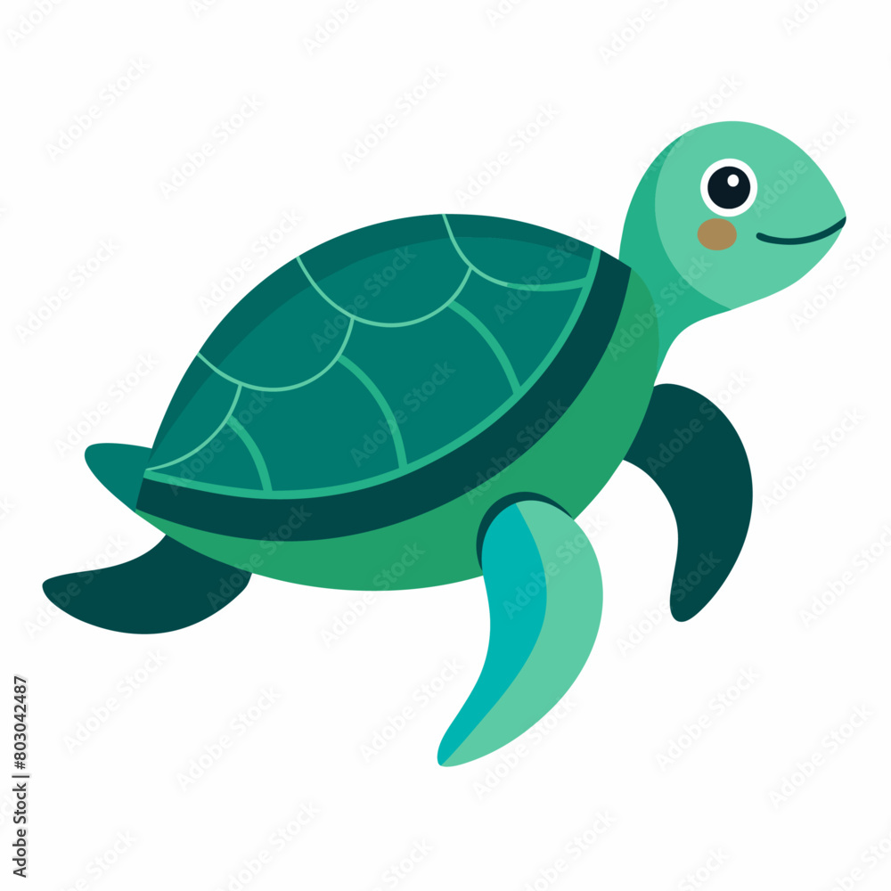Fototapeta premium Sea Turtle Vector art illustration (23)