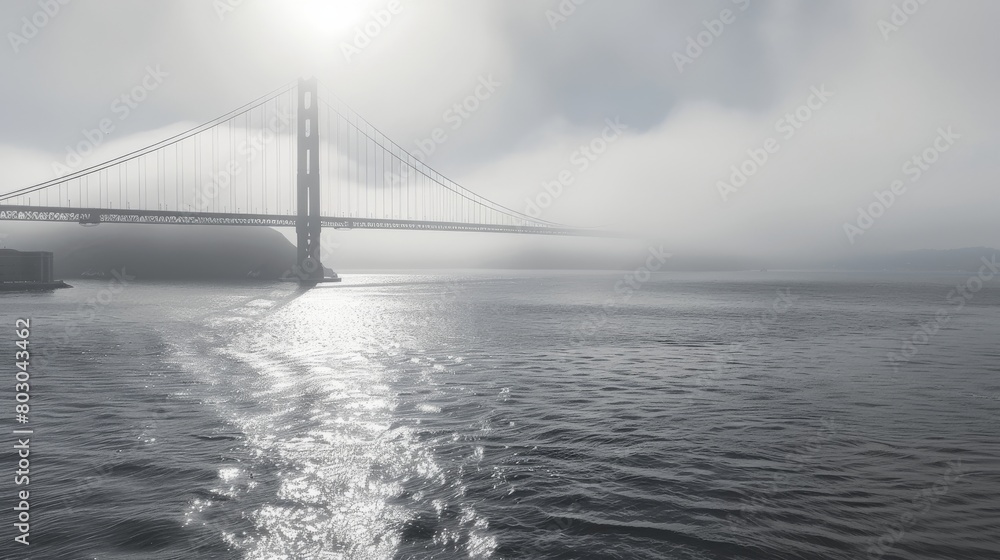 The Golden Gate bridge in USA