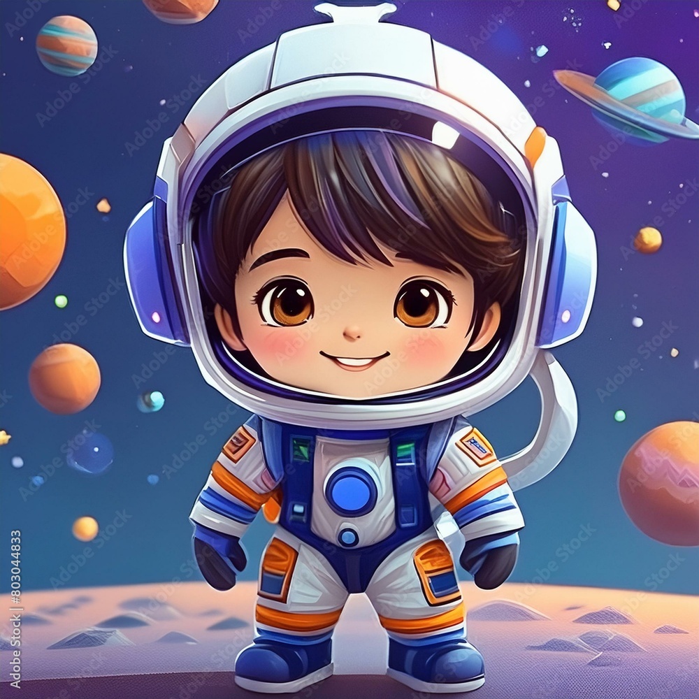 Cute boy astronaut Cute boy astronaut