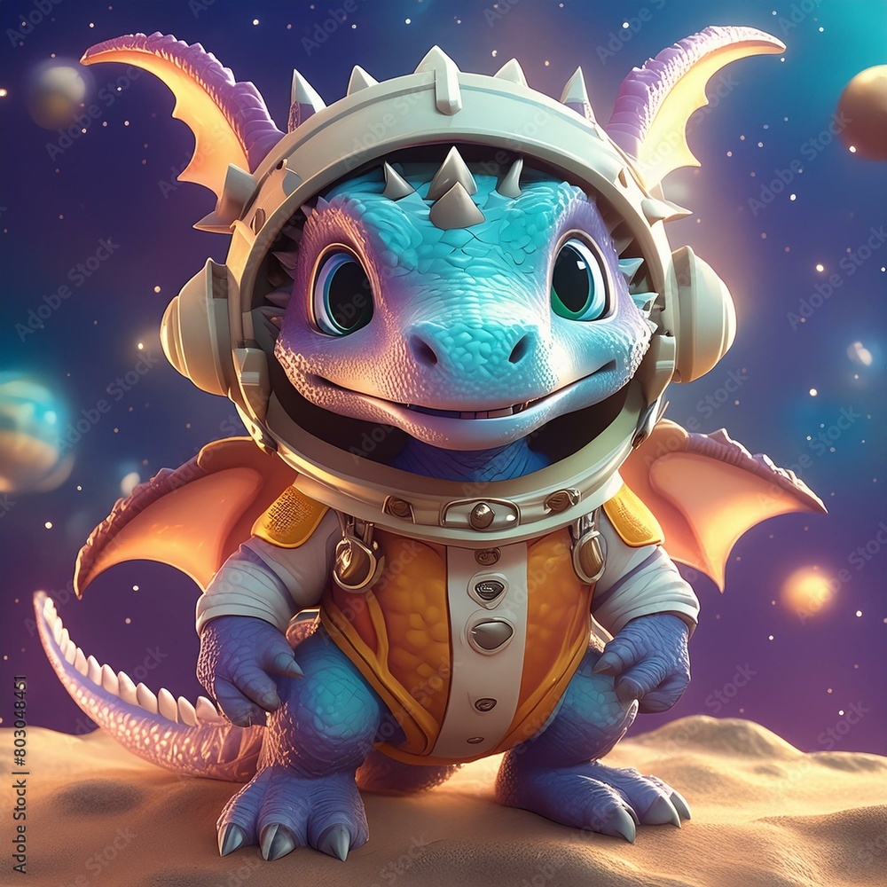 Baby dragon astronaut Baby dragon astronaut