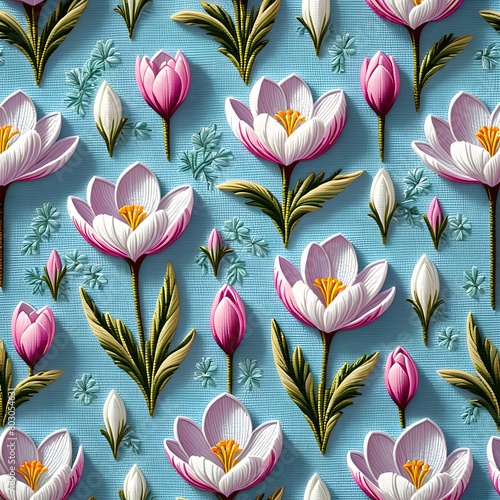 flowers with a vintage texture-Generative AI
