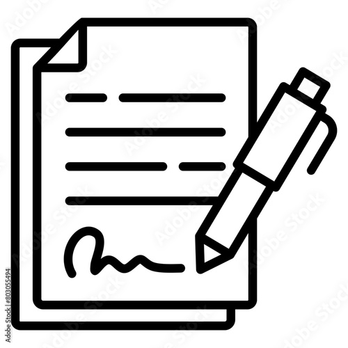 Document  Icon Element For Design