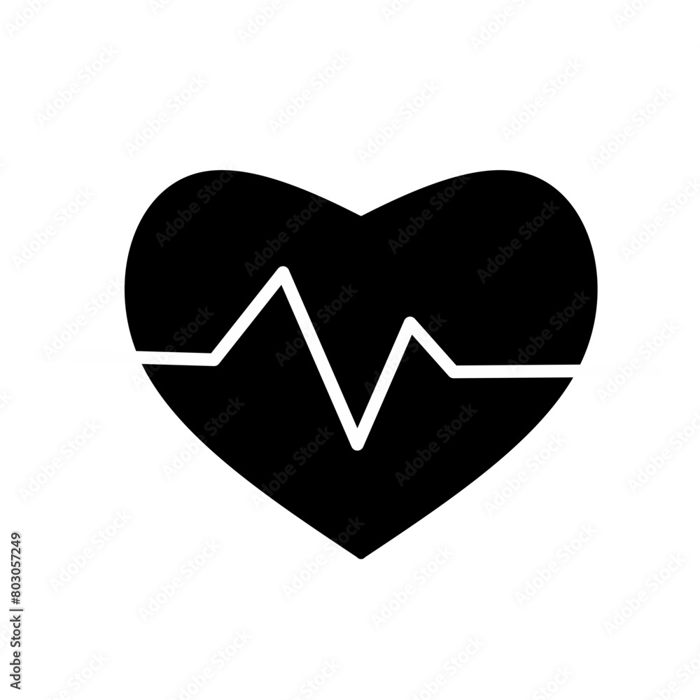 Heartbeat Icon Vector Illustration Logo Template Heartbeat Icon Vector Illustration Logo Template