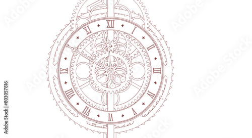 clock graphic symbol 3d illustration	
