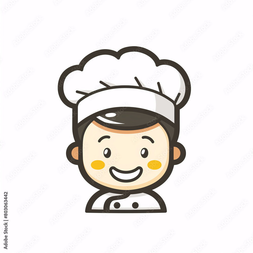Graphic of a chef with a blurred face, representing anonymity in culinary contexts