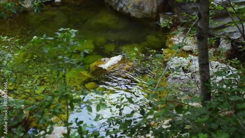 Velika Paklenica karst river canyon photo