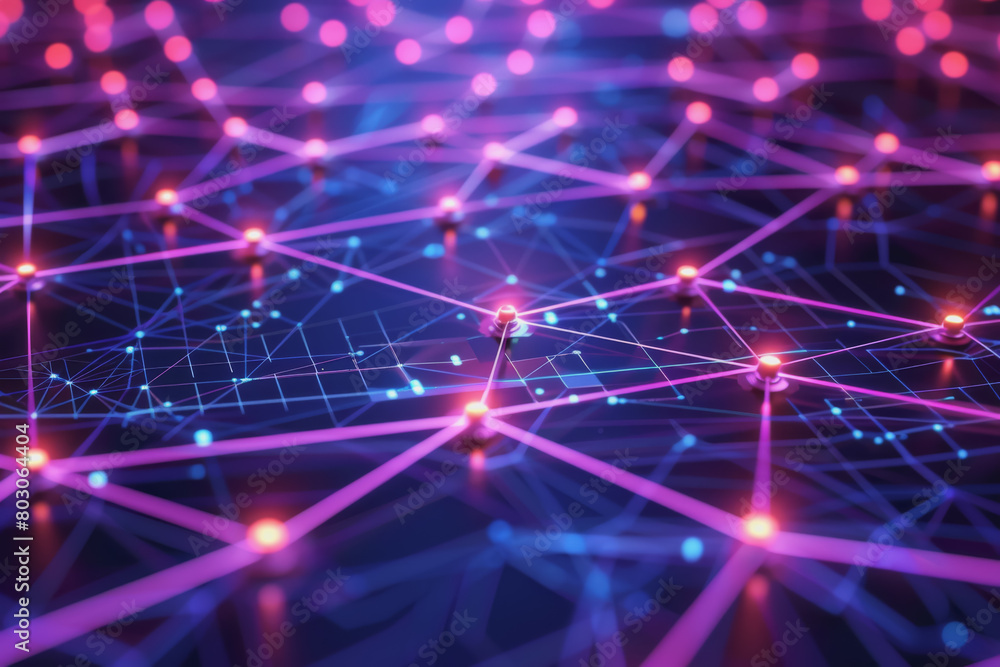 A beautiful Abstract digital technology background with network colorful connection lines. A beautiful Abstract digital technology background with network colorful connection lines.