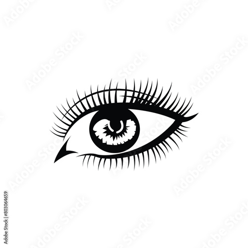eyelashes icon vektor