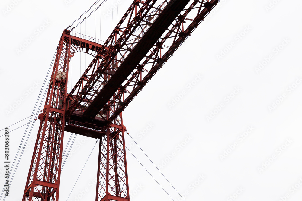 Hanging Bridge of Biscay in Portugalete, Spain