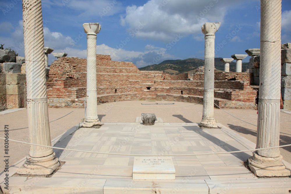 Obraz premium Tomb of St. John, in Selcuk Town, near Izmir City, Turkey