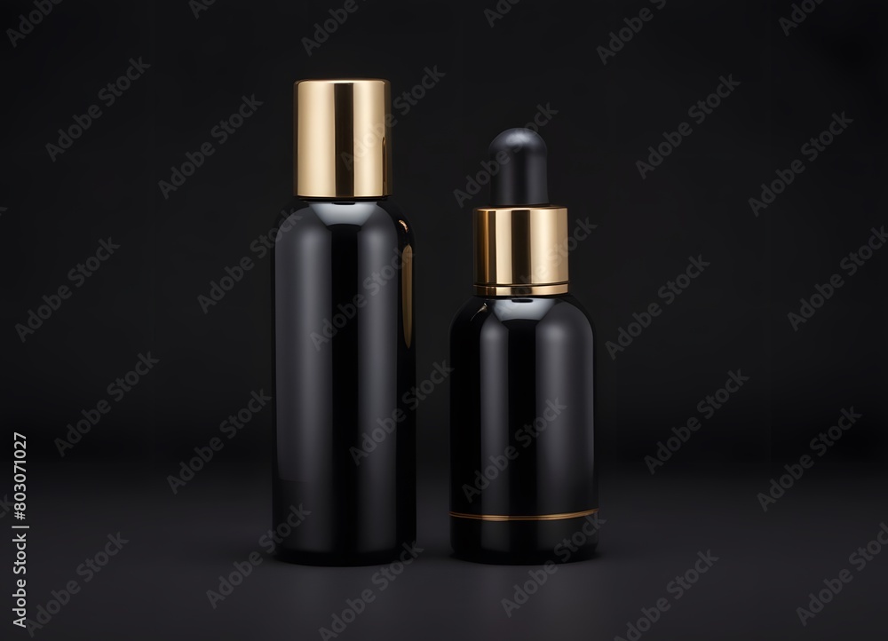 Cosmetic products bottle mockup Cosmetic products bottle mockup