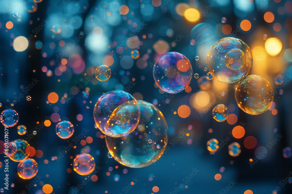 A bubble chart where each bubble's size and color vary to represent different data points in a financial analysis. A bubble chart where each bubble's size and color vary to represent different data points in a financial analysis.
