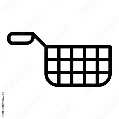 Deep Fryer Vector Line Icon Design