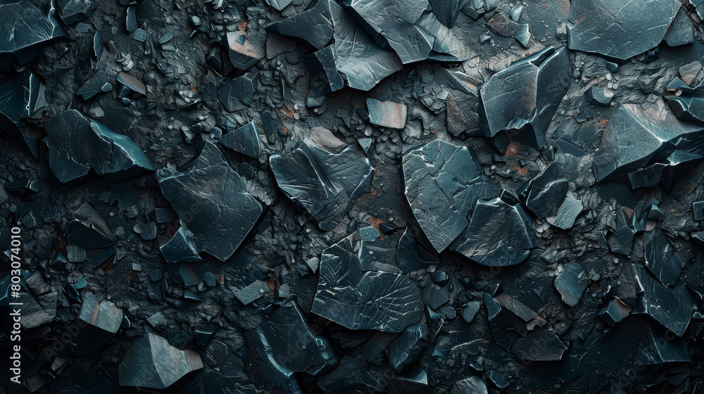 A close up of a rocky surface with a dark blue color A close up of a rocky surface with a dark blue color