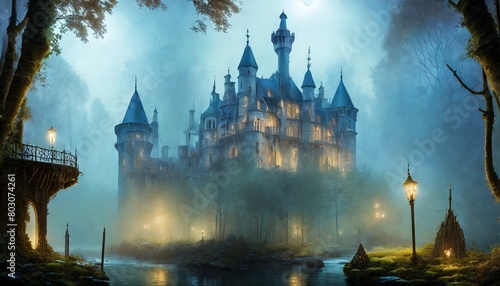 castle in the fog