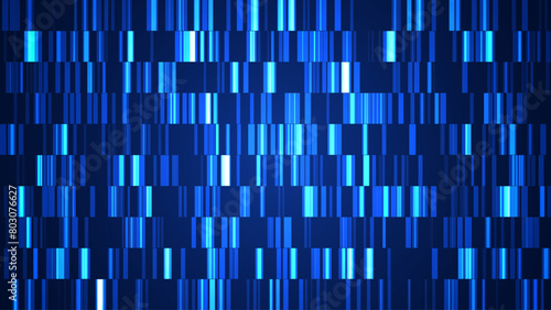 Futuristic Blueprint of Life DNA Sequence Test Visualization in the Realm of Technology. Journey into Genetics Dynamic DNA Sequence Test Vector Illustration for Science. Tech Blue Bg.