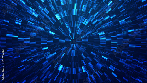 Futuristic Blueprint of Life DNA Sequence Test Visualization in the Realm of Technology. Journey into Genetics Dynamic DNA Sequence Test Vector Illustration for Science. Tech Blue Bg.