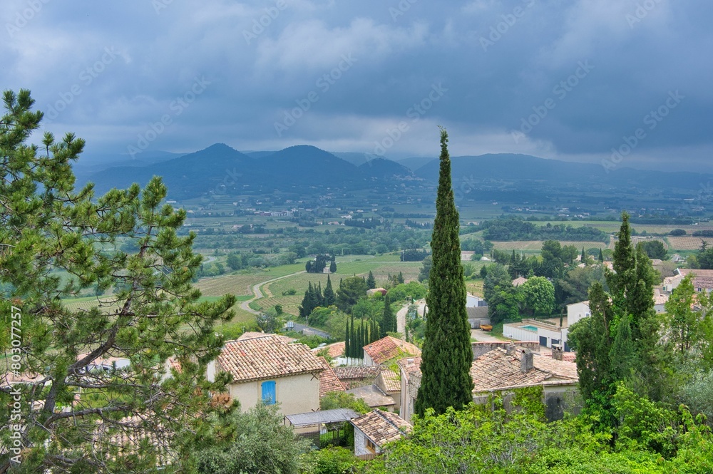 Dörfchen Rasteau in der Provence in Frankreich