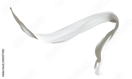 fabric cloth flowing on wind, wave flying movement