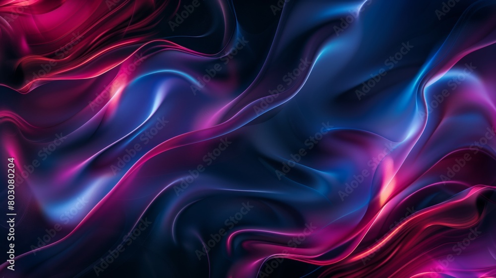 Vibrant abstract image featuring flowing waves of blue and pink with glowing highlights. Vibrant abstract image featuring flowing waves of blue and pink with glowing highlights.