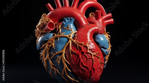 A 3D reconstruction of a human heart, allowing surgeons to visualize cardiac anatomy and plan complex surgical procedures with unprecedented accuracy.