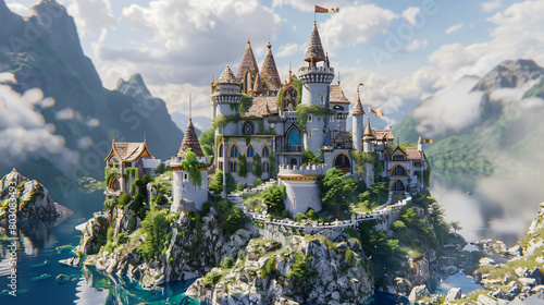 Fantasy castle architecture history photo