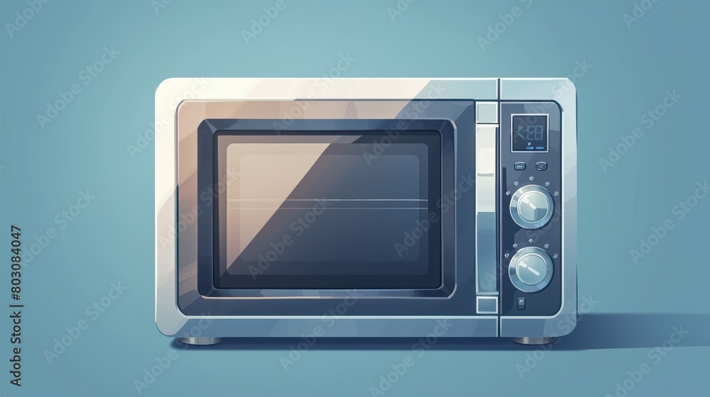 microwave oven with a digital display and a stainless steel door. microwave oven with a digital display and a stainless steel door.
