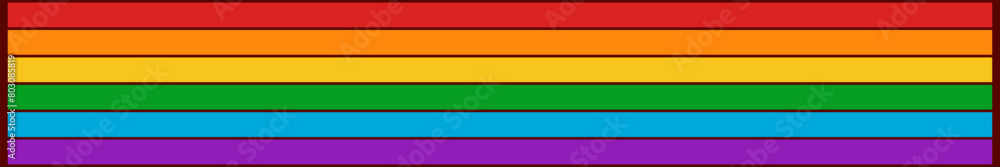 LGBT pride flag horizontal wide banner background. Rainbow pride flag include of Lesbian, gay, bisexual, and transgender flag of LGBT organization. Horizontal pride rainbow vector illustration LGBT pride flag horizontal wide banner background. Rainbow pride flag include of Lesbian, gay, bisexual, and transgender flag of LGBT organization. Horizontal pride rainbow vector illustration