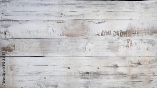 Whitewashed wooden planks background texture photo