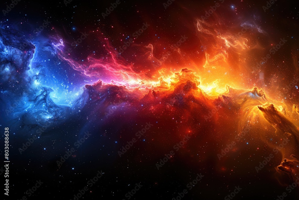 Fototapeta premium Abstract colorful network and information background wallpaper design images