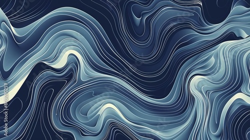 elegant organic lines forming abstract wallpaper pattern vector illustration