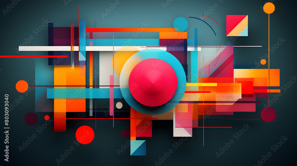 Digital colorful abstract geometric pattern texture graphic poster background Digital colorful abstract geometric pattern texture graphic poster background