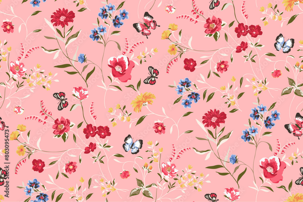 Fototapeta premium Seamless Floral Pattern