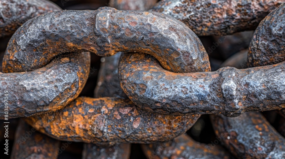 A close-up view of a bunch of chains. This image can be used to represent strength, security, bondage, or connections. It is suitable for various projects and designs. A close-up view of a bunch of chains. This image can be used to represent strength, security, bondage, or connections. It is suitable for various projects and designs.