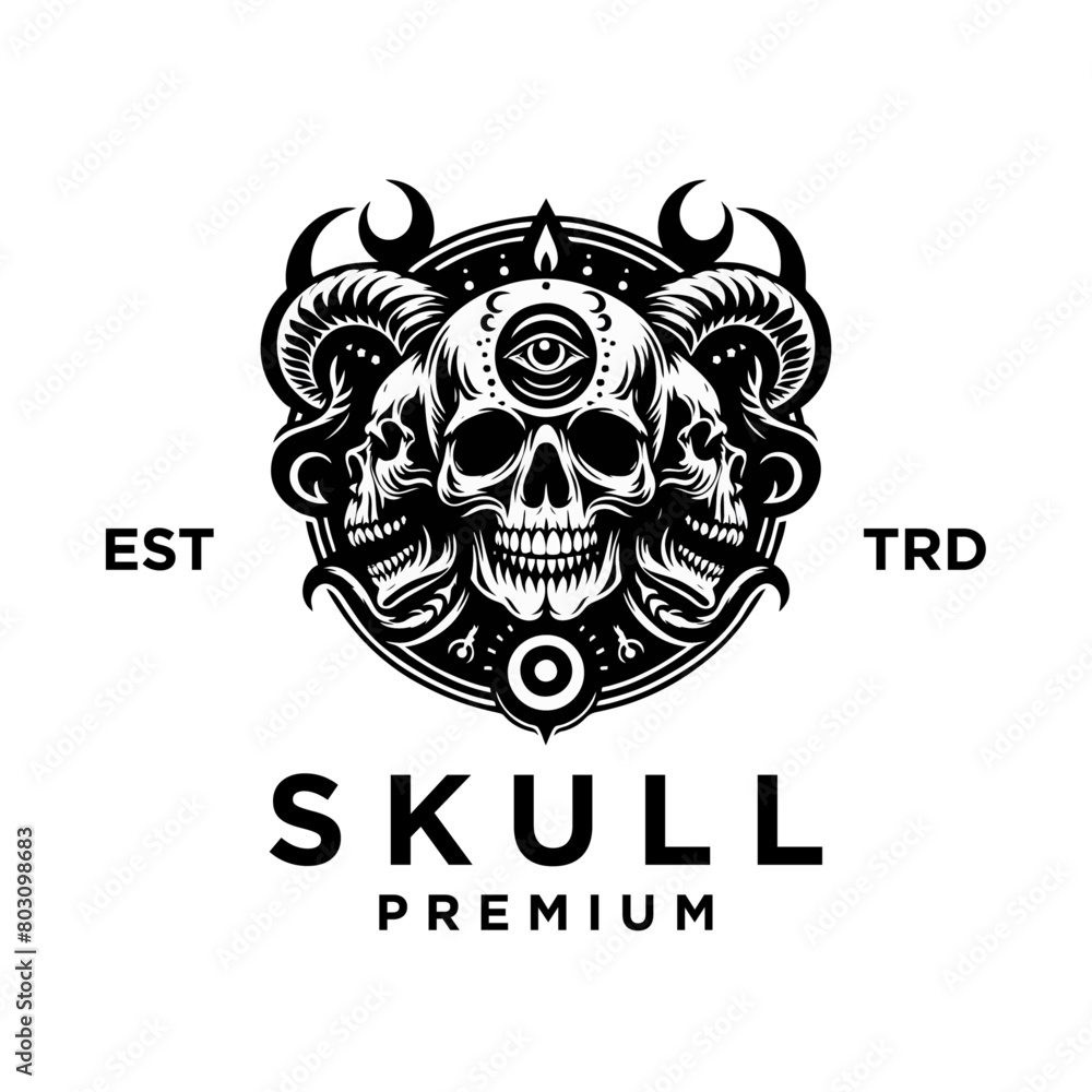 skull icon logo template illustration skull icon logo template illustration