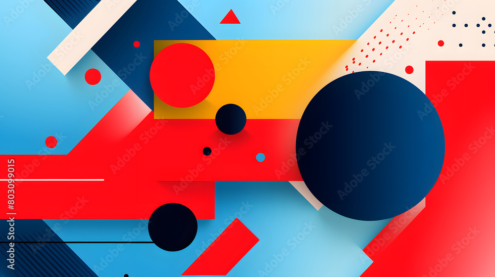 Digital abstract color block geometric pattern graphic poster background Digital abstract color block geometric pattern graphic poster background