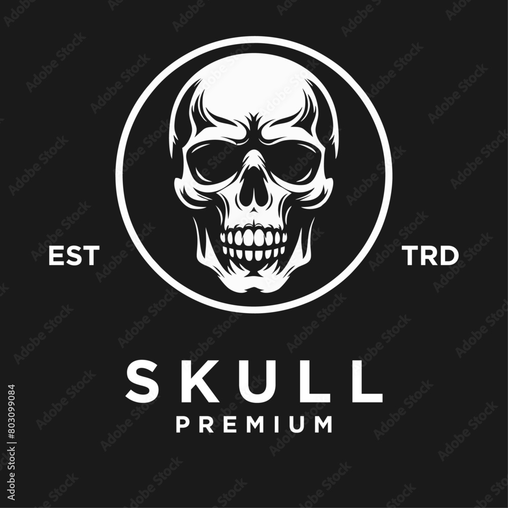 skull icon logo template illustration design skull icon logo template illustration design
