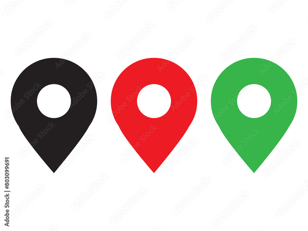 GPS map location icon GPS map location icon