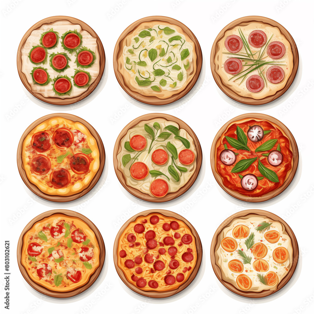 Clip art bundle on pizza Clip art bundle on pizza