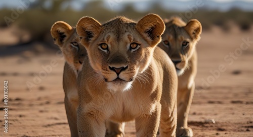 lion cub in the grass © big bro