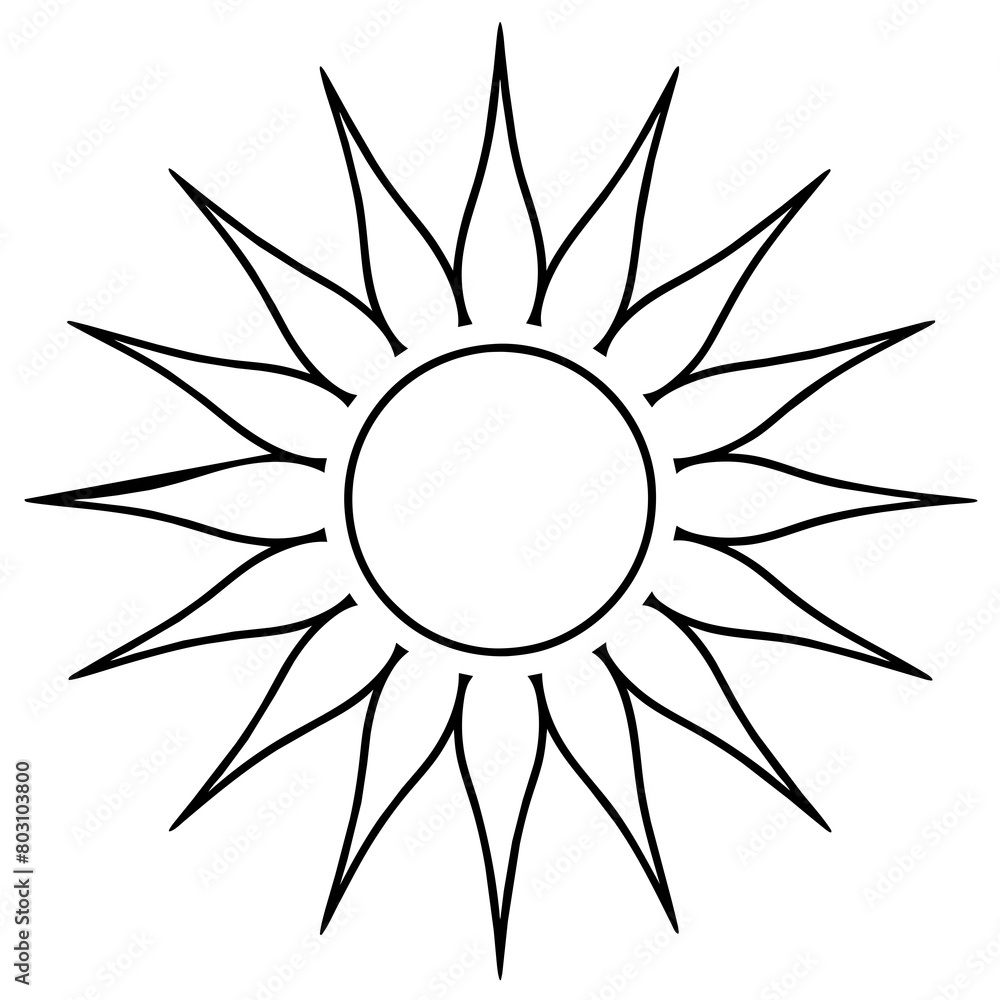 abstract sun vector illustration logo icons.