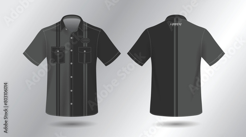 simple and elegant short sleeve work shirt
