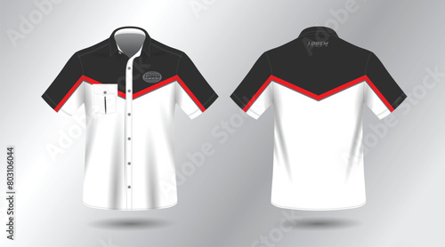 simple and elegant short sleeve work shirt