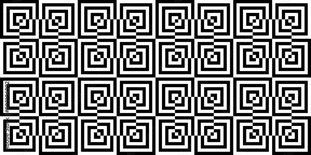 Seamless Minimalist Geometric Square Pattern  